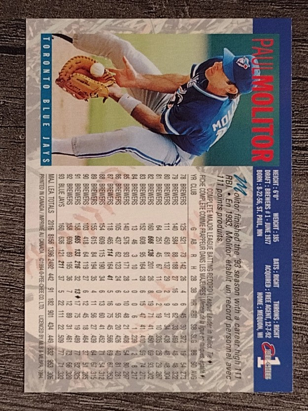 1994 O-Pee-Chee #1 Paul Molitor