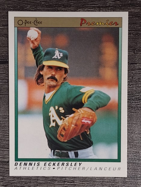 1991 O-Pee-Chee Premier #38 Dennis Eckersley