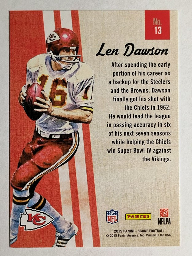 2015 Score Gridiron Heritage #13 Len Dawson