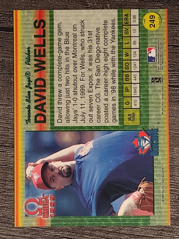 1999 Pacific Omega #249 David Wells