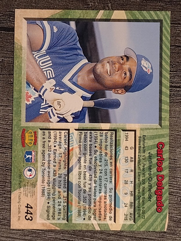 1995 Pacific #443 Carlos Delgado