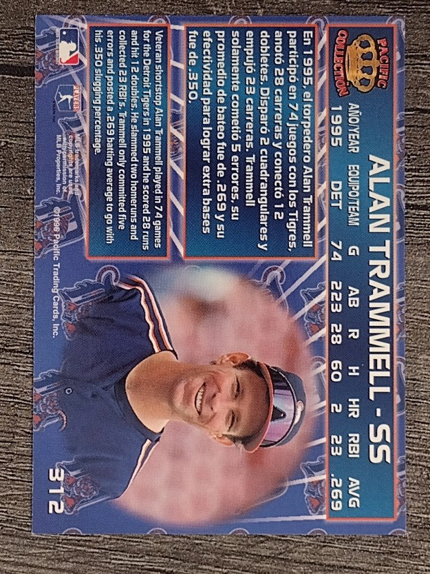 1996 Pacific #312 Alan Trammell