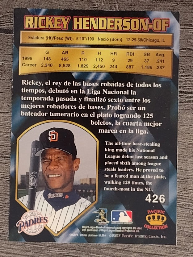 1997 Pacific #426 Rickey Henderson
