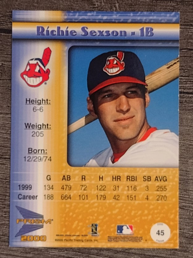 2000 Pacific Prism Drops Silver #45 Richie Sexson