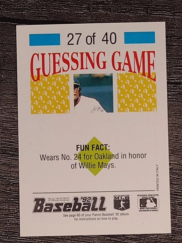 1992 Panini Stickers #59 Jay Buhner