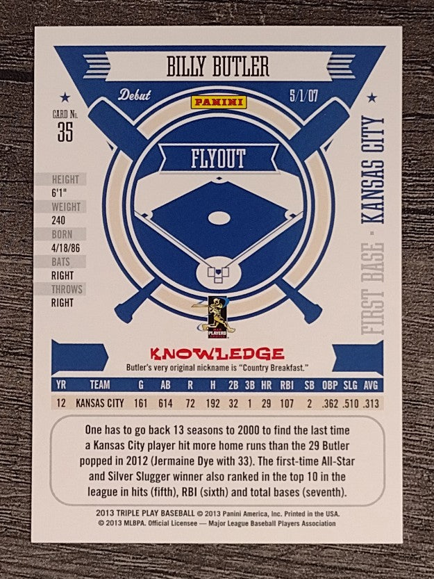 2013 Triple Play #35 Billy Butler