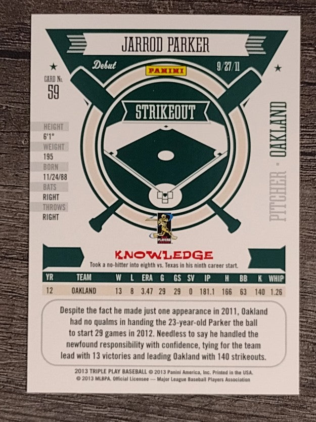 2013 Triple Play #59 Jarrod Parker