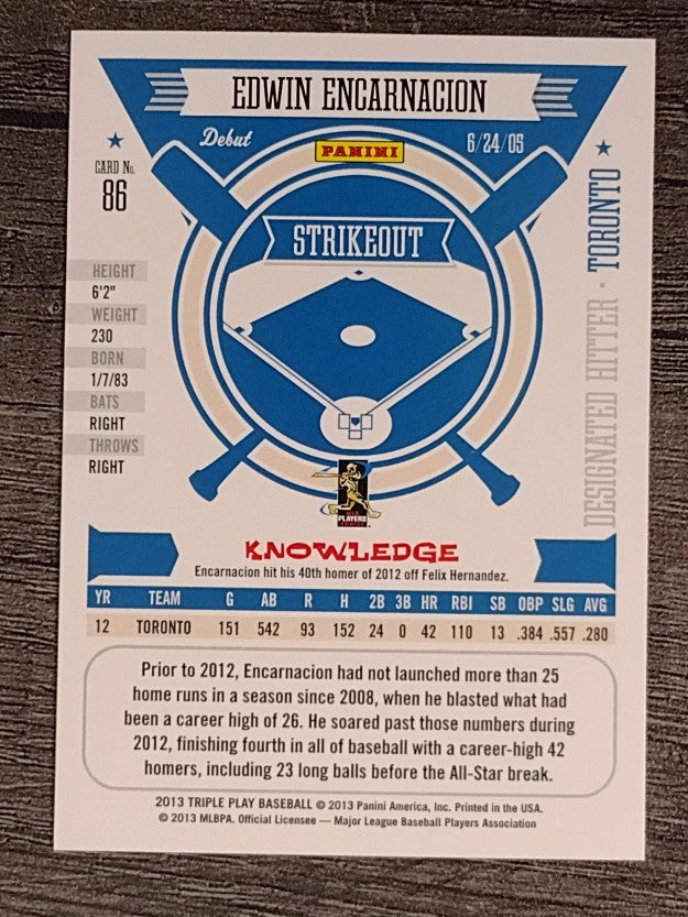2013 Triple Play #86 Edwin Encarnacion