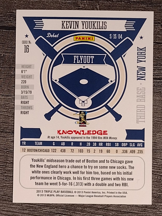 2013 Triple Play #16 Kevin Youkilis