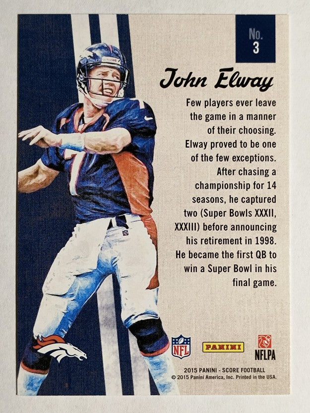 2015 Score Gridiron Heritage #3 John Elway