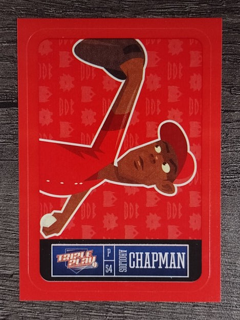 2013 Triple Play Stickers Red #6 Aroldis Chapman