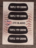 2013 Triple Play Eye Black #11 Triple Crown Logo
