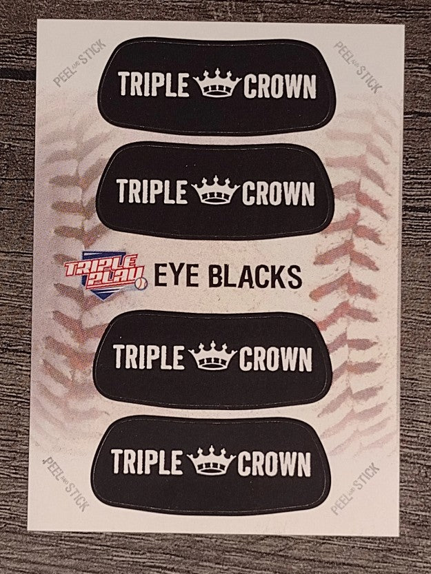 2013 Triple Play Eye Black #11 Triple Crown Logo