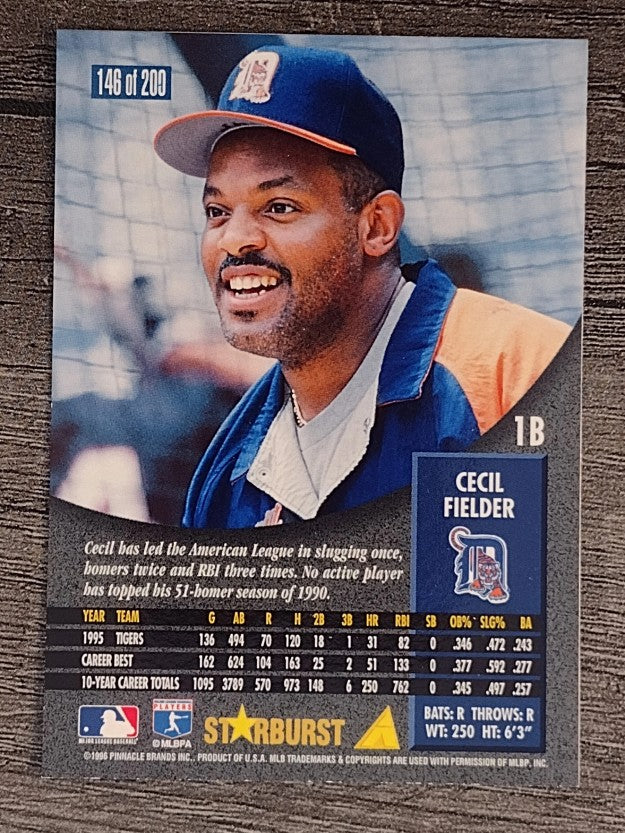 1996 Pinnacle Starburst #146 Cecil Fielder