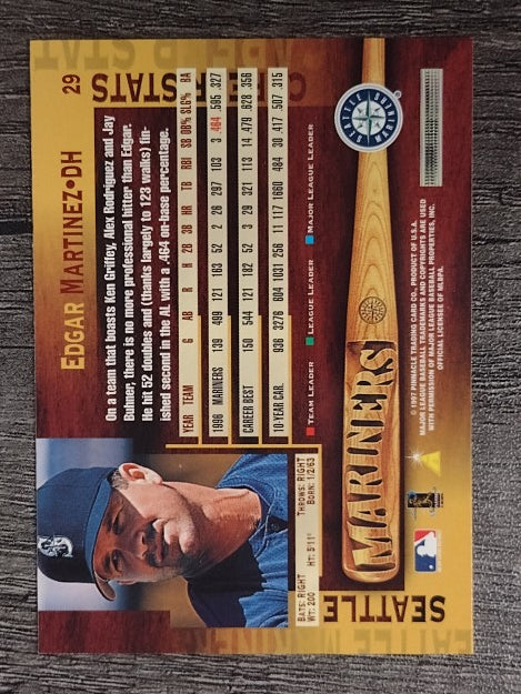 1997 Pinnacle #29 Edgar Martinez