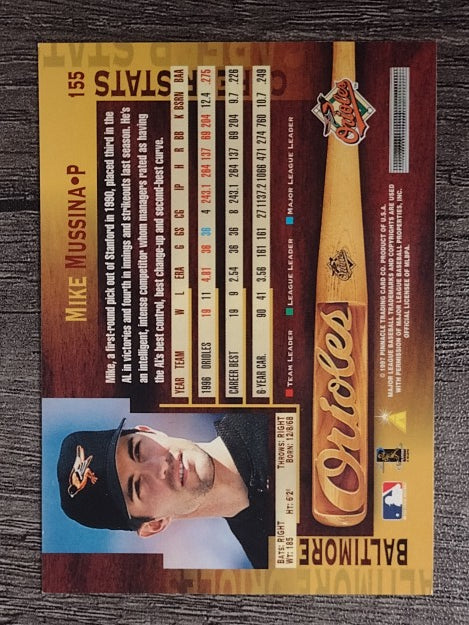 1997 Pinnacle #155 Mike Mussina