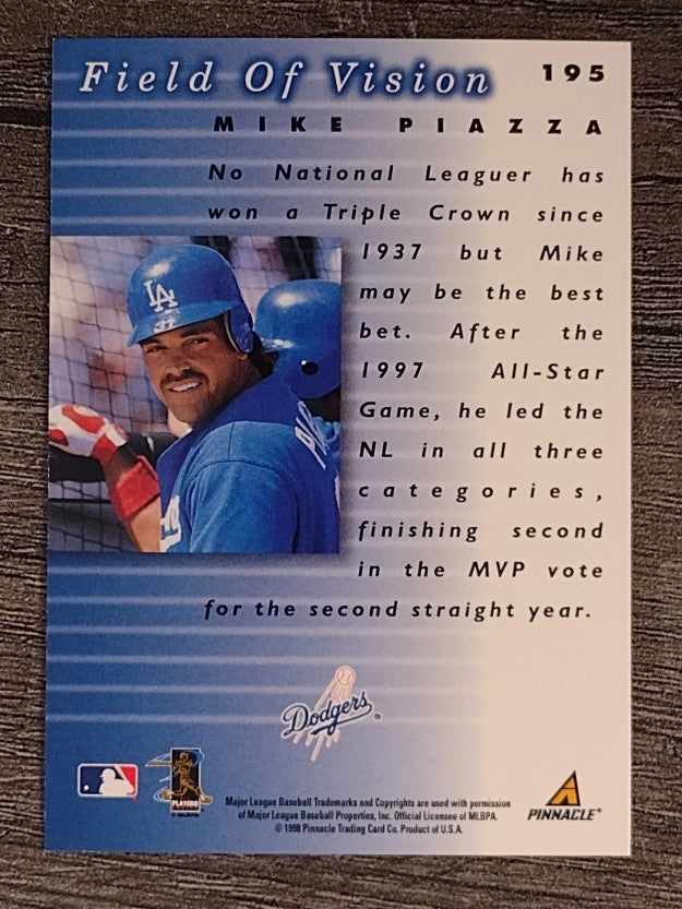 1998 Pinnacle Plus #195 Mike Piazza FV