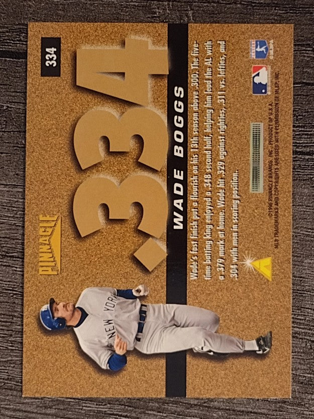 1996 Pinnacle #334 Wade Boggs 300