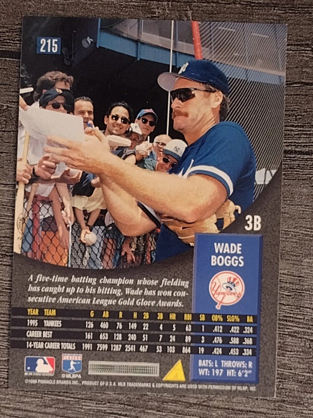 1996 Pinnacle #215 Wade Boggs