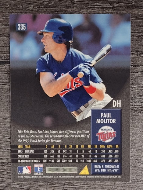 1996 Pinnacle #335 Paul Molitor
