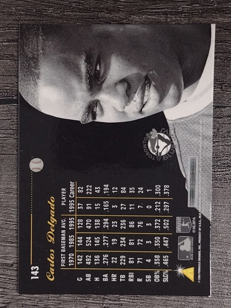 1996 Pinnacle Aficionado #143 Carlos Delgado