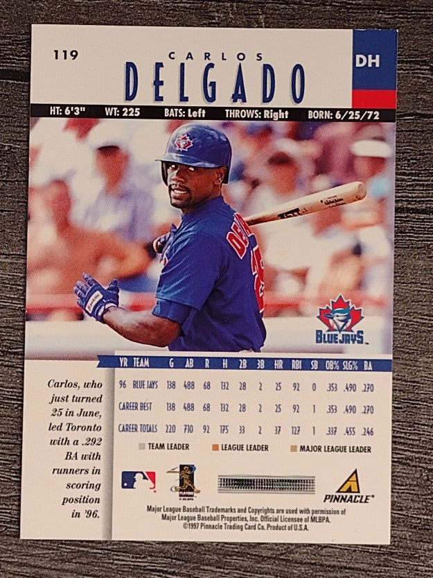 1997 New Pinnacle #119 Carlos Delgado