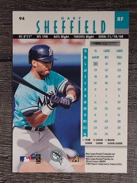 1997 New Pinnacle #94 Gary Sheffield