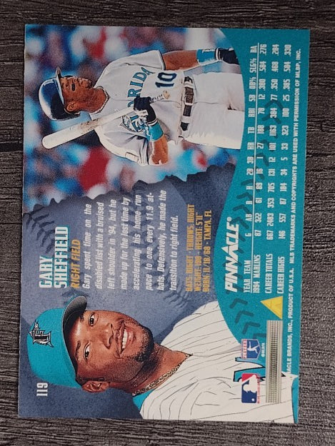 1995 Pinnacle #119 Gary Sheffield