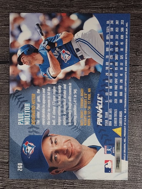 1995 Pinnacle #260 Paul Molitor