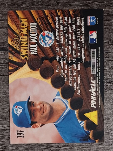 1995 Pinnacle #297 Paul Molitor SM