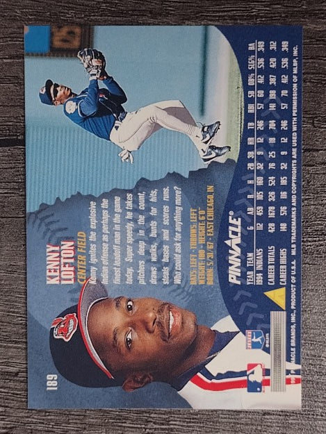 1995 Pinnacle #189 Kenny Lofton