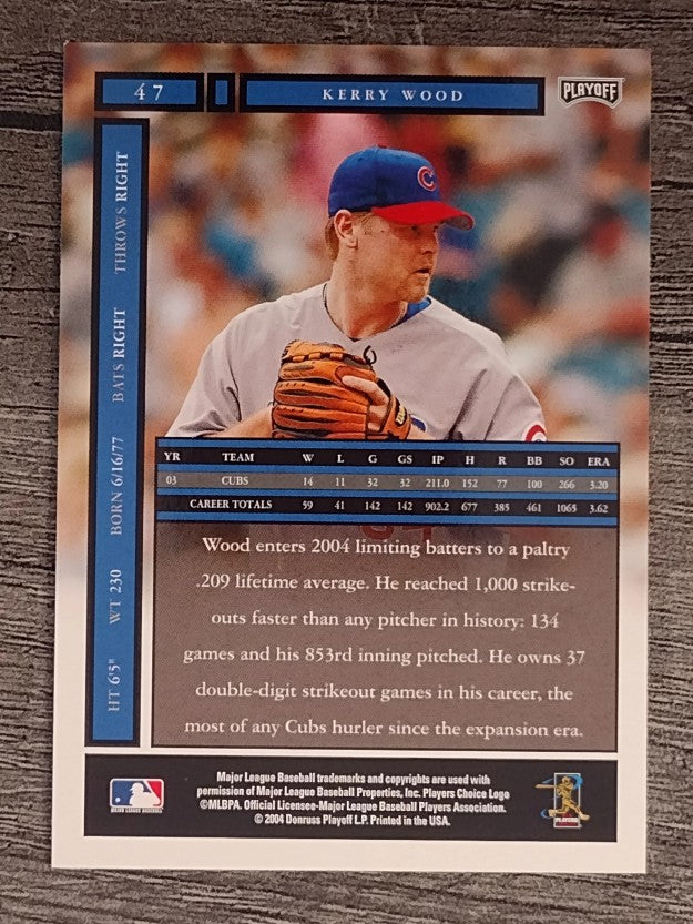 2004 Playoff Honors #47 Kerry Wood