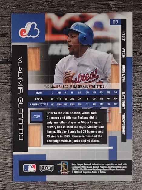 2003 Absolute Memorabilia #89 Vladimir Guerrero