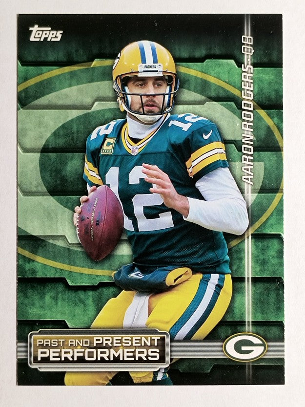 2015 Topps Past and Present Performers #PPPRF Aaron Rodgers/Brett Favre