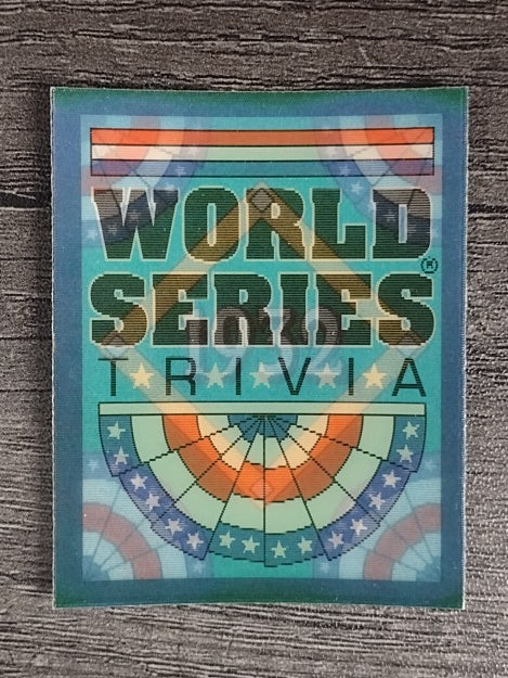 1991 Score Magic Motion Trivia #26 Trivia Card 26