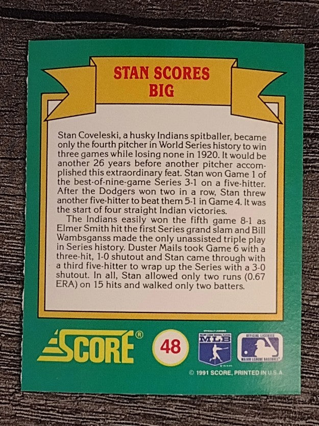 1991 Score Magic Motion Trivia #48 Trivia Card 48