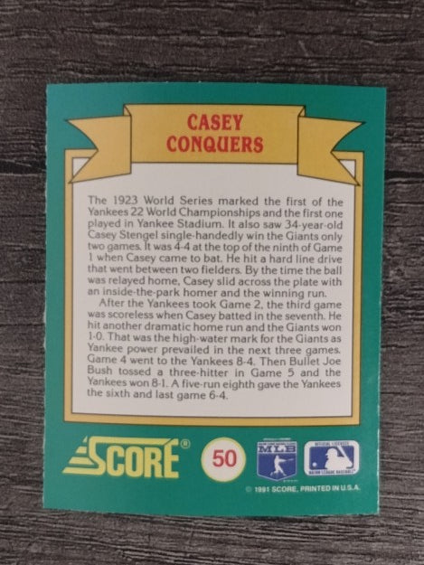 1991 Score Magic Motion Trivia #50 Trivia Card 50