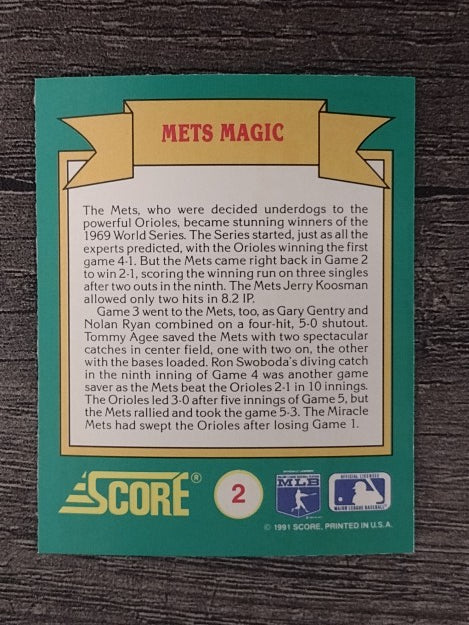 1991 Score Magic Motion Trivia #2 Trivia Card 2
