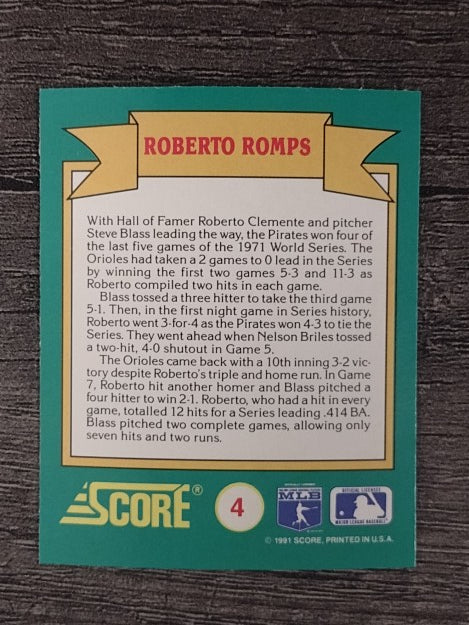 1991 Score Magic Motion Trivia #4 Trivia Card 4