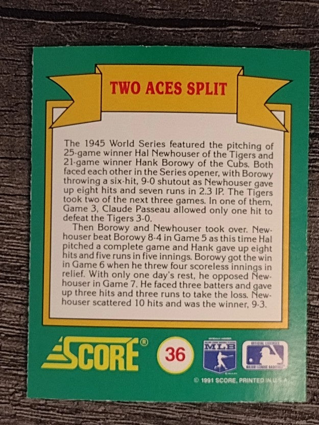 1991 Score Magic Motion Trivia #36 Trivia Card 36