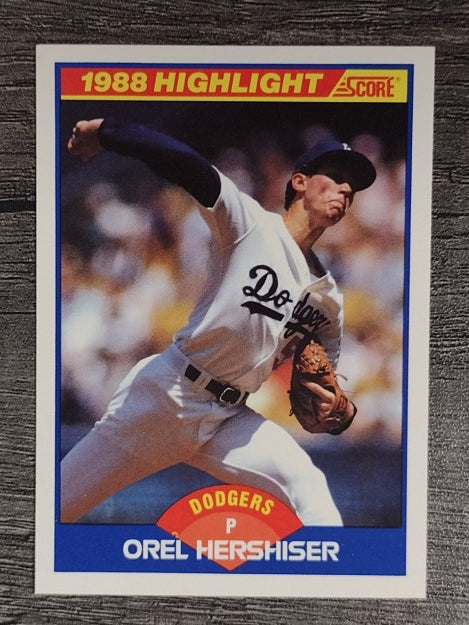1989 Score #653 Orel Hershiser HL