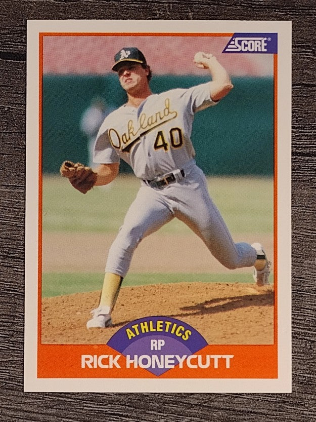 1989 Score #416 Rick Honeycutt