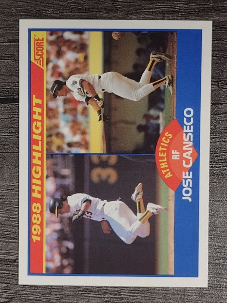 1989 Score #655 Jose Canseco HL