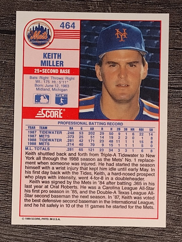1989 Score #464 Keith A. Miller