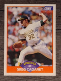 1989 Score #340 Greg Cadaret