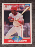 1989 Score #496 Herm Winningham