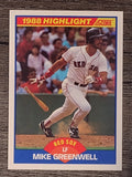 1989 Score #659 Mike Greenwell HL