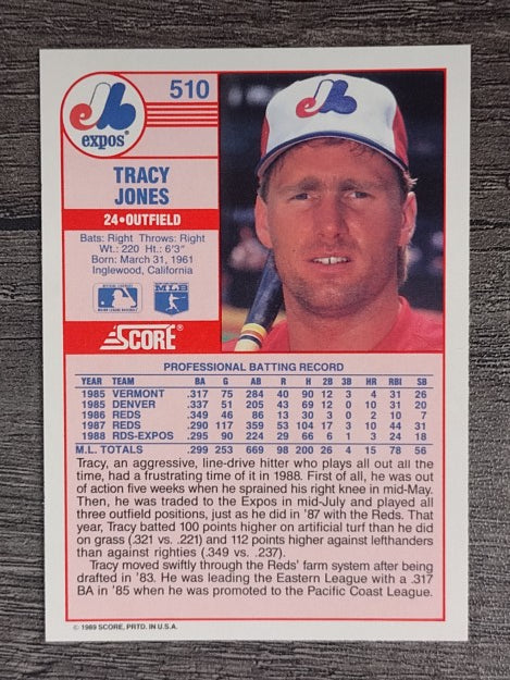 1989 Score #510 Tracy Jones