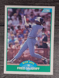 1989 Score #6 Fred McGriff