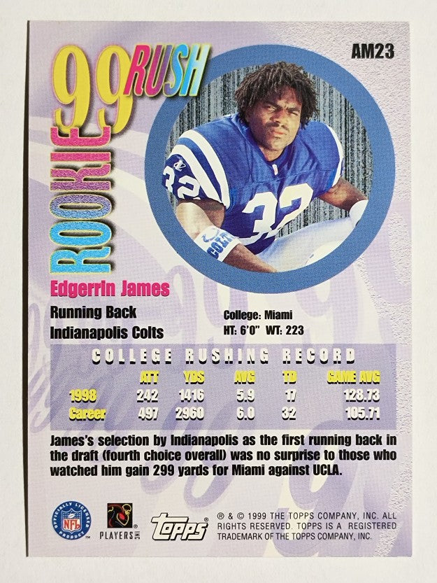 1999 Topps All Matrix #AM23 Edgerrin James